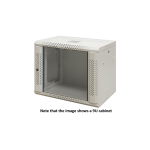 19" 19" wall cabinet TOTEN, 12U, 600x450, glass door, white / WS64126000/ 19-W6412V