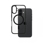 PanzerGlass CARE by &reg; Flagship Case Transparent Urban Combat w. Black Frame & MagSafe iPhone 16 mobile phone case