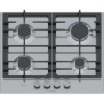 Bosch Serie 6 PCP6A5I90 pliidiraud Roostevaba teras Sisseehitatud 58 cm Gaas 4 tsoon(id)