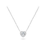 Brilio Brilio Silver Brilio Silver Dazzling silver pendant with glittering heart NCL70W