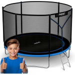 6ft/183cm 6ft/183cm Garden Trampoline with Outdoor Net and Neo-Sport Ladder