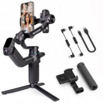 Feiyu Feiyu Tech Rankinis Stabilizatorius - FeiyuTech Scorp Mini 3, AI J&auml;lgimine, 14h Aku Eluiga, Must