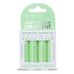 Biovene Soft-Touch Smooth! Mesilasvaha kookos+pirni huulepalsami komplekt, 17 g