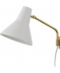 Innolux Carin wall lamp, E27, white / brass