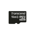 Transcend TS16GUSDC4 m&auml;lukaart 16 GB MicroSDHC Klass 4