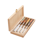 Cherry Cherry Firmer Chisel Set WINAC in wooden box