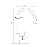 Thema_Lux Kitchen faucet Thema Lux TM-20007 stainless steel