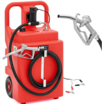 MSW Portable fuel tank with electric pump, filler on wheels, 37 l/min, 120 l