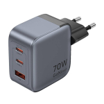 GaN GaN Vention USB-C+C+A 70W Charger (Gray)
