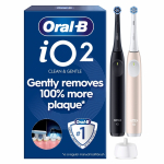Oral-B iO2 elektriline hambahari, must ja roosa + reisikot.
