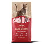 CARNILOVE Active Cat Lamb&Wild Boar Sterilised - kuiv toit kassidele - 6kg