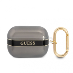 Guess Apple Airpods Pro TPU Printed Stripe Case Black