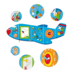 Educational Educational sensory board, airplane. Viga