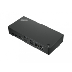 Lenovo 40AY0090UK s&uuml;learvuti dokk ja pordireplikaator Juhtmega &uuml;hendatud USB 3.2 Gen 1 (3.1 Gen 1) Type-C Must