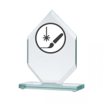 Detail Detail Engraved glass trophy + paint filler