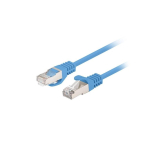 PATCHCORD PATCHCORD CAT.6 FTP 0.25M BLUE FLUKE PASSED LANBERG 10-PACK
