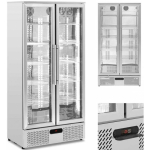 Royal Royal Catering Bar fridge for drinks, 2 doors, glass, 458 l, 295 W - silver