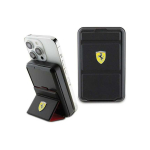 Ferrari Powerbank Bezprzewody 15W FEPB10MSPLEK 10000 mAh with function rigid black/black Metal Logo MagSafe
