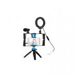 Puluz Blogger set with LED ring lamp, stand, phone holder and microphone