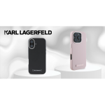 Case Case Karl Lagerfeld KLHMP16SPGMSRPP iPhone 16 6.1" pink/pink hardcase FW Metal Plate MagSafe