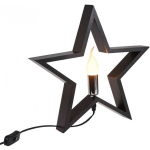 Christmas Christmas Decoration Wooden table lamp with a star 36.5x5.5x34.5 cm
