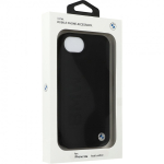 Case Case BMW Leather Hot Stamp do iPhone 16e black