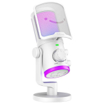 FIFINE AmpliGame AM6W wired microphone with RGB lighting | USB