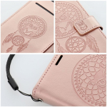 MEZZO MEZZO klappdaken, mis on m&otilde;eldud SAMSUNG A57 5G-le, &bdquo;Dreamcatcher&ldquo;, roosa kuldne v&auml;rv.
