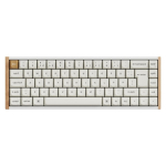 Keychron K6 HE SE 65 % m&auml;ngen&auml;pp&auml;input, valge/puit