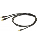 PROEL 3,5mm stereo male - 2 x RCA male, 3m, black