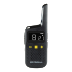 Motorola XT185 kahesuunaline raadio 16 kanalid 446.00625 - 446.19375 MHz Must