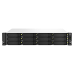 QNAP TS-1264U-RP NAS P&uuml;stik (2U) Intel&reg; Celeron&reg; 8 GB DDR4 0 TB QNAP QTS Alumiinium, Must
