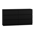 Topeshop M6 140 CZAR 2X3 riidekapp ja sahtlitega kummut