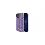 Guess Apple iPhone 15 HC SEQUIN SCRIPT METAL Purple