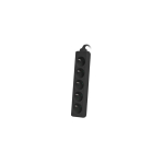 Lanberg PS0-05E-0300-BK pikendusjuhe 3 m 5 vahelduvvoolu kontakt Hoonesisene Must