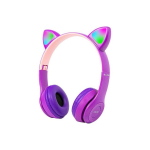 Blow BT 5.0 LED headphones purple ears