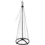 Christmas Christmas Decoration CHOINKA DEKORACYJNA 154LED RGB 150CM Black