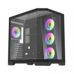 Darflash Darflash FT418 PRO computer case + 7 aRGB fans (black)