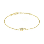 Brilio Brilio Silver Playful gold-plated silver bracelet with BR10Y star