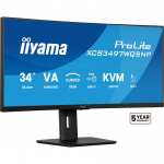 iiyama ProLite XCB3497WQSNP-B1 PC lamekuvar 86,4 cm (34") 3440 x 1440 pikslit UltraWide Quad HD LED Must