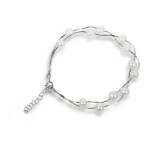 Jwl Jwl Luxury Pearls Delicate bracelet, genuine white pearls JL0174