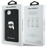 Case Case Karl Lagerfeld Monogram Karl Head Pin for iPhone 16e blac