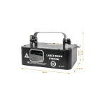 LIGHT4ME RGB GEOMEETRILINE LASER 500mW Projektor Laser