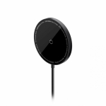 Baseus CCJJ040001 mobiilseadme laadija K&otilde;rvaklapid, Mobiiltelefon, Nutitelefon Must USB Traadita laadimine Hoonesisene