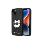Karl Karl Lagerfeld Karl Lagerfeld KLHCP14MG2CPK iPhone 14 Plus 6.7" Black/Black Hard Case Glitter Choupette Patch