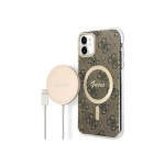 Zestaw Zestaw Guess GUBPN61H4EACSW Case+Charger iPhone 11 6,1" brązowy|