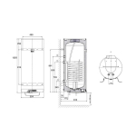 Combined Combined water heater DRAŽICE OKC 160/1m&sup2;, 147 l