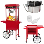 Royal Royal Catering Mobile popcorn machine with trolley on wheels
