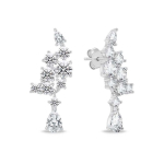 Brilio Brilio Silver Charming silver earrings with zircons EA1134W