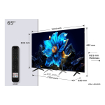 TCL P7K 65P7K teler 165,1 cm (65") 4K Ultra HD Nutiteleri funktsioon WiFi Metallik 450 cd/m&sup2;